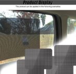 4PCS Car Side Window Sunshade, Block UV Rays Car Window Shade for Baby, Reusable & Washable Static Cling Film Stickers, Windshield Sun Shade Privacy Protector Accessories - Image 6