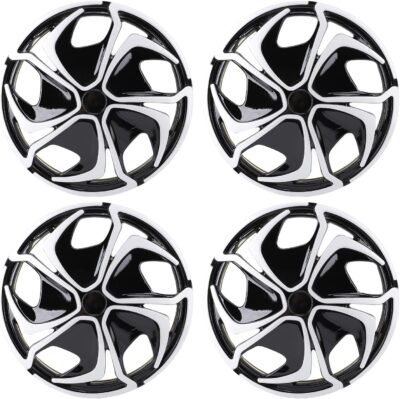 Asixxsix Wheel Hub Caps, 14 Inch Universal Fit ABS Car Wheel Covers Set of 4 with SnapOn Installation for Cars Trucks SUVs Steel Wheels - Image 6