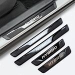 Door Sill Protector for Toyota, Stainless Steel Car Door Entry Guards, Anti-Scratch Sills Protectors Door Scuff Plate Covers for Car Hybrid (Width 1.97")