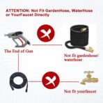 M MINGLE High Pressure Washer Gun Snow Foam Lance, 4000 PSI Cannon Foam Blaster Power Washer with 1/4" Quick Connector, Car Wash Foam Cannon Kit with 5 Pressure Washer Nozzle Tips, 1 Liter - Image 4