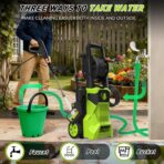 KEPEAK Power Pressure Cleaner for Effortless Cleaning with 4 Quick Connect Nozzles, 5000PSI, Foam Cannon, 52ft Hose Reel, for Cars Fences Driveways Patios - Image 5