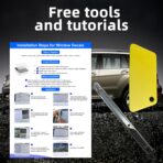 Rear Quarter Window Leopard Cheetah Decal for Car SUV Trucks, Universal Matte Back Leopard Cheetah Side Window Vinyl Sticker, Free Installation Tools (A Pair) - Image 6