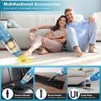 TROIZO Handheld Vacuum Cordless, 14500PA Powerful Suction Hand Held Vacuum Cleaner with Brushless Motor, Rechargeable and Portable Car Vacuum for Home Office Car Pet - Image 3