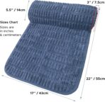 Memory Foam Headrest Pillow for Neck Pain Relief & Cervical Support - Ergonomic Neck Cushion for Office Chair, Car, Recliner, Sofa - Breathable & Pressure Relief (Navy Blue, 17x2.7 Inches) - Image 4