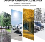 10-Layer for Chevy Camaro Car Cover Waterproof All Weather for Automobiles, Outdoor Full Exterior Covers Soft Cotton Lining with Door Zipper, Fit for Chevy Camaro 2010-2025 - Image 7