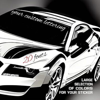 Custom Vinyl Decal with Your Name, Text, or Number – Personalized Lettering Sticker for Cars, Trucks, Boats, Windows & Laptops – 25 Colors & 30 Fonts – Weatherproof, Easy to Apply, Made in USA - Image 2