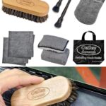 PRO Car Interior Cleaning Kit (9-Piece) - Deep Clean Tools for Leather, Dashboard & Upholstery | Boar Bristle Brush, Dual-Sided Scrub Sponge, Microfiber Towels, Polish Scrub Mitt, Detailing Brushes