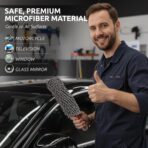 Car Duster Interior by TAKAVU, 360° Microfiber Fingers, Unbreakable Comfort Handle, Lint and Scratch Free, Include Microfiber Towel, for Car & Home Use, The Best Auto Accessories Gray - Image 5