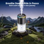 Car Air Freshener, Smart Car Air Freshener,car Diffuser with 150 ML (5oz) Capacity Multi-fragrance,RGB Music Syncing Light, Auto On/Off (Cologne) - Image 3