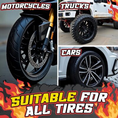 Salty Captain Tire Shine 16.9oz – Tire Shine Spray for Long-Lasting Gloss – Water-Based Formula with UV Shield – Safe for Cars, Trucks, Motorcycles, RVs & More – Non-Greasy & No Sling, Easy to Apply - Image 5