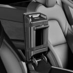 Car Armrest Covers, Vehicle Center Console Cover, Middle Storage Organizer Pads, Dog & Cat Paws Protetor, Nappa Leather, Waterproof, Anti-Slip, Auto Interior Accessories, Black, Size S - Image 5