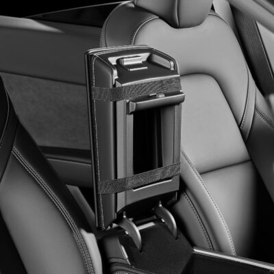 Car Armrest Covers, Vehicle Center Console Cover, Middle Storage Organizer Pads, Dog & Cat Paws Protetor, Nappa Leather, Waterproof, Anti-Slip, Auto Interior Accessories, Black, Size S - Image 5