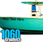 Custom Vinyl Boat Numbers & Letters (Two Decals) Marine Lettering Stickers - Image 20
