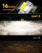 FAHREN 2026 Upgraded H11/H9/H8 9005/HB3 light Bulbs combo, 𝟏𝟏𝟎,𝟎𝟎𝟎𝐋𝐌 𝟏𝟐𝟎𝟎% Brighter 6500K with Cooling Fan H11 9005 Light Kits, 1.1 Mini Size H9 Bulb, CANBUS Ready Plug And Play, Pack Of 4 - Image 2