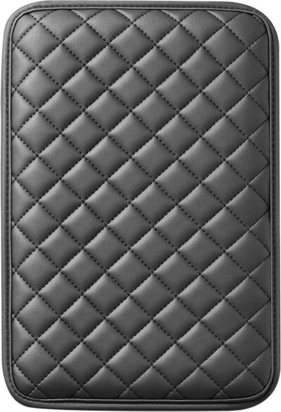 Car Armrest Covers, Vehicle Center Console Cover, Middle Storage Organizer Pads, Dog & Cat Paws Protetor, Nappa Leather, Waterproof, Anti-Slip, Auto Interior Accessories, Black, Size S - Image 4