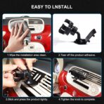 Car Air Vent Cell Phone Holder Compatible with Fiat 500 2010-2015 for Dashboard Air Vent Car Phone Holder Adjustable 360 Rotation Vent Clip Fits for All Smartphones - Image 6