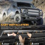 XRIDONSEN 2PCS 30 inch White Grill Strobe Lights Strip 360 LED Truck Grille Lights Exterior Front/Rear Emergency Flashing Warning Hazard Safety Caution Lights for Tow Plow Trucks Construction Vehicles - Image 5