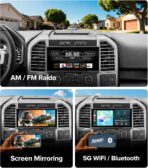 10.33" Android 13 Car Stereo for Ford F150 F250 F350 F450 (2015-2020) - 4G+64G, Wireless CarPlay Android Auto with 1600x720 QLED, BT 5.4, 5G WiFi, Plug & Play Radio (Fits 8" OEM Screen) - Image 8