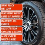 SONAX Tire Gloss Gel 235200 | Long-Lasting Rubber Conditioner for a Semi-Gloss finish on Tires | Deep Black Revitalization with Silicone Protection | Cleans, Conditions & Repels Dirt for Weeks | 500ml - Image 2