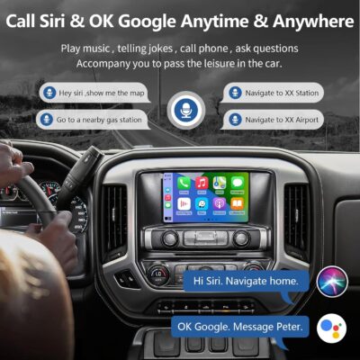 Road Top Wireless CarPlay Android Auto Retrofit Kit for GM HMI 2.0 Cadillac Buick Chevrolet GMC 2014–2020 | CarPlay Interface Decoder Box, Support MirrorLink, Reverse Camera, Navigation - Image 6