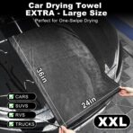 9Pcs Car Wheel & Tire Brush Kit, Wheel Cleaner Brush, Soft-bristled Rim Brush, Car Drying Towel (36"x 24"), Tire Shine Applicator Pad, Car Wash Mitt, Car Detailing Cleaning Wash Brush Supplies Kit - Image 3