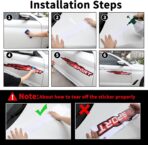 TOMALL 6Pcs Sport Flame Graphics Car Body Side Stickers Flame Racing Sports Stripe Decal for Car Universal Vinyl Self-Adhesive Decal Decoration Accessories for Truck SUV Off-Road Vehicles (Red) - Image 7