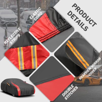 Car Cover Automobiles Waterproof All Weather for for Sports Coupe,Universal Fit Mazda Miata/MX-5, BMW Z3, Honda S2000, Chrysler Crossfire, Saturn Sky, Pontiac Solstice etc.(See Size Chart) - Image 2