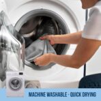 GREEN LIFESTYLE Chamois Cloth, Microfiber Cleaning Cloth 150 Pack, Borderless Towels Cleaning, Car Microfiber Towel, Drying Car Wash Towels (11.5" x 11.5", Grey) - Image 3