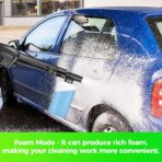 Pressure Washer 4800 PSI Power Washers Electric Powered with 33ft Pressure Hose, 4 Nozzle and Foam Cannon, Powerwashers for Home, Cars, Patio, Light Green - Image 5