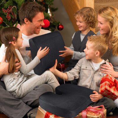 Seat Cushion & Lumbar Support Pillow for Office Chair, Car, Wheelchair Memory Foam Desk Chair Cushion for Sciatica, Lower Back & Tailbone Pain Relief Desk Pad with Adjustable Strap 3D Washable Cover - Image 9