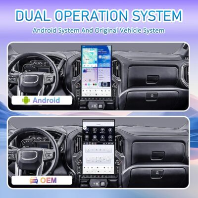 17.2 inch Touch Screen Upgrade Android Car Radio for Chevrolet Silverado GMC Sierra 2019-2024 Android 14 Car Stereo Carplay Android Auto GPS Navigation (Black) - Image 6