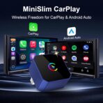 2026 Upgraded Mini Wireless CarPlay Adapter for CarPlay & Android Auto, Plug & Play, Fast, Auto Connect, No Latency 2in1 Car Play Wireless Adapter for iPhone iOS 10+ Android 11+ Information Display - Image 3