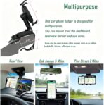 Universal Car Phone Holder Mount,360 Degrees Rotation Dashboard Phone Holder [Upgrade Clip Never Fall],car Phone Mount for iPhone,Samsung,Google,Nokia,and 4 to 7" Smartphones(1) - Image 2