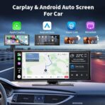 Carplay Screen for Car 11.5" Largest HD Screen for Carplay & Android Auto Car Stereo with 4K Dash Cam 1080P Backup Camera, GPS Navigation/Bluetooth/Mirror Link/Voice Control/AUX/FM/Siri - Image 2