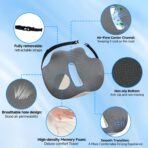 X-Large Seat Cushion for Truck Driver, Upgraded Cushion for Back Support and Pain Relief, Memory Foam with Non-Slip Washable Cover, Relieves Long-Term Truck Sitting and Pain - Image 5