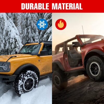 Mabett Mud Flaps for Ford Bronco Accessories 2026,2021-2025 2/4-Door No Punching Required Front and Rear 4PCS - Image 5