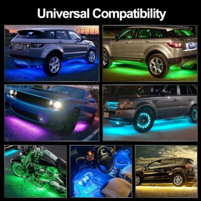 Underglow Kit for Car, Car Led Underglow Lights for Trucks with App and Remote Control, 16 Million RGB Colors, 29 Preset Modes, Music & DIY Mode, Under Car Led Lights Exterior for SUVs, Trucks, DV 12V - Image 7
