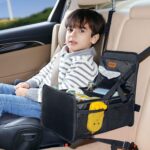 Kids Car Organizer Backseat- Easy-to-Reach Car Organizers and Storage for Back Seat Between Seats with Tissue Box and Side Pockets, Car Travel Accessories for Baby Long Trips with cup Holders