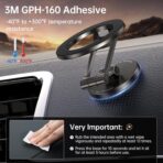 Syncwire Fits MagSafe Car Mount for Car Dash&Tesla Screen[All-Metal] Magnetic Phone Holder, [Flexible Three-axis]360° Rotation Car Mount Strong Magnets Car Phone Holder for iPhone 17 16 15 14 Pro Max - Image 6