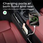 Coverado Universal Car Seat Gap Filler Organizer, Premium Suede Leather Car Seat Side Gap Filler, Seat Gap Storage Box for Suv Truck, Car Interior Accessories - Image 5