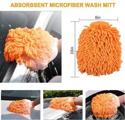 EVEAGE 2-in-1 Undercarriage Pressure Washer Attachment, 16" Pressure Washer Water Broom, 3 Extension Wands Wash Mitt, Reversible Undercarriage Cleaner, 4000 PSI - Image 6