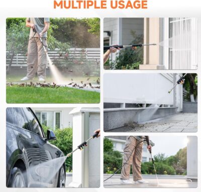 Giraffe Tools Electric Pressure Washer, 2400 PSI 2.3 GPM with 4 Quick-Connect Nozzles, 20FT Hose & Foam Cannon, Powerful Washer for Cars/Road/Driveways/Fences - Image 7