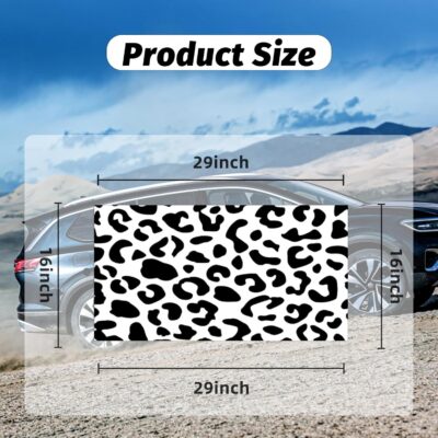 Rear Quarter Window Leopard Cheetah Decal for Car SUV Trucks, Universal Matte Back Leopard Cheetah Side Window Vinyl Sticker, Free Installation Tools (A Pair) - Image 5