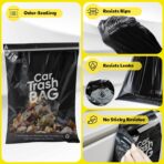 50 Bags Tidyphil Hanging Car Trash Bags Disposable, Leak-proof, Odor Seal. 2 Gallon Car Garbage Bags. Alternative to Car Trash Can, Easy Stick-On Car Garbage Can for Car,SUV, Truck, Vehicle, Stroller. - Image 6