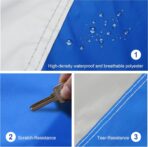 Hatchback Car Cover Waterproof All Weather for Automobiles, Outdoor Full Car Cover Snowproof Windproof UV Protection, Universal Fit for Hatchback. (Fit Hatchback Length up to 178 inch, Silver) - Image 2