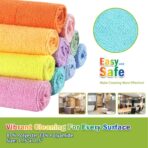 AIDEA Microfiber Cleaning Cloth, 20PK, Colorful Lint-Free Vibrant Cleaning Rags, Microfiber Towels for Cars, Wash Cloths, Dusting Cloth for Home, Window, Cleaning Supplies, 11.5"×11.5" - Image 6