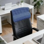 Memory Foam Headrest Pillow for Neck Pain Relief & Cervical Support - Ergonomic Neck Cushion for Office Chair, Car, Recliner, Sofa - Breathable & Pressure Relief (Navy Blue, 17x2.7 Inches) - Image 2