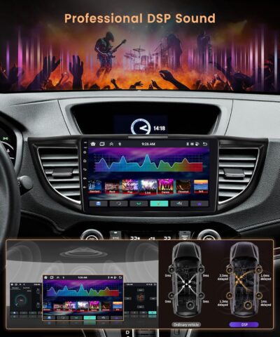 Rimoody 8 Core 6G+128G Android 13 Wireless Carplay Car Radio for Honda CRV 2012-2016, Car Stereo Android Auto 9 Inch Touchscreen GPS 5G-WiFi DSP-36 Mirror Link 59-UI Themes BT FM Camera - Image 5