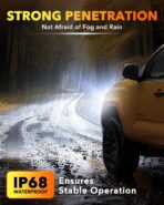 OXILAM New 9005 9006 LED Bulb Combo, HB-3 HB-4 90000LM 10X Ultra-Brightness, 3 Min Quick Installation, 60000H Longer Lifespan Driving Light, IP68 Waterproof, No Flicker, 99% Compatibility, 4PCS - Image 8