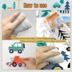 Construction Wall Stickers - 6 Sheets 90 Pcs Construction Themed Trucks Excavator Crane Wall Decals Peel and Stick Wall Decors for Kids Baby Bedroom Boys Room Nursery Playroom - Image 6